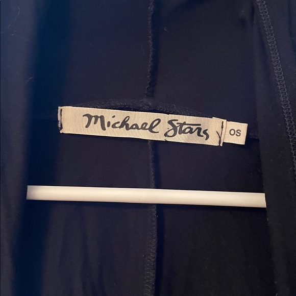 Michael Stars Womens OS Black Cardigan‎ Half Sleeve Rayon Everyday Classic - Picture 2 of 8